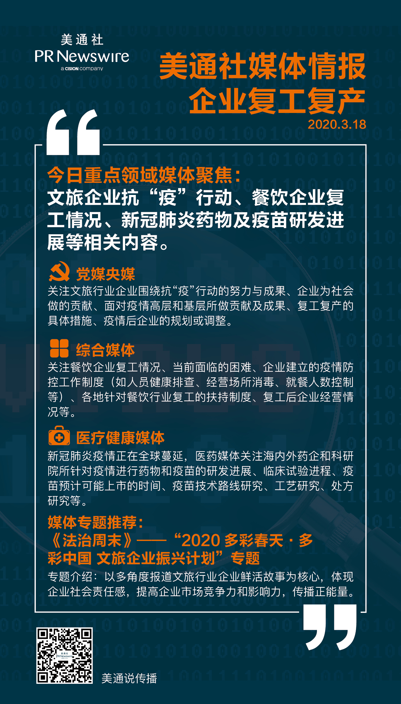 【3.20一周媒體聚焦】金融科技、文旅、時尚消費企業(yè)振興與發(fā)展